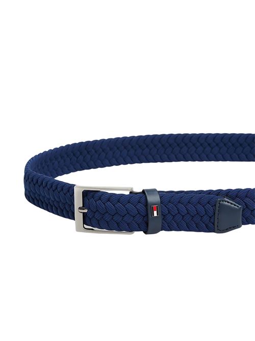Cintura blu elastica in poliestere Tommy Hilfiger | AM0AM13570C7G